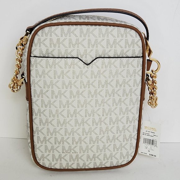 Michael Kors Jet Set Travel Chain Crossbody - Vanilla - NWT - Picture 2 of 9